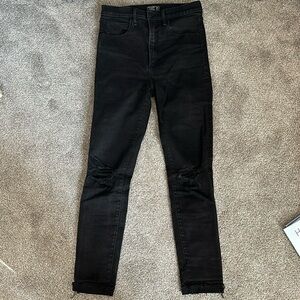 Abercrombie High Rise Black Skinny Jeans 28/6